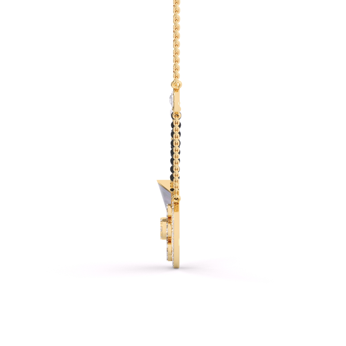 Classic Glimmering Round Diamond Mangalsutra